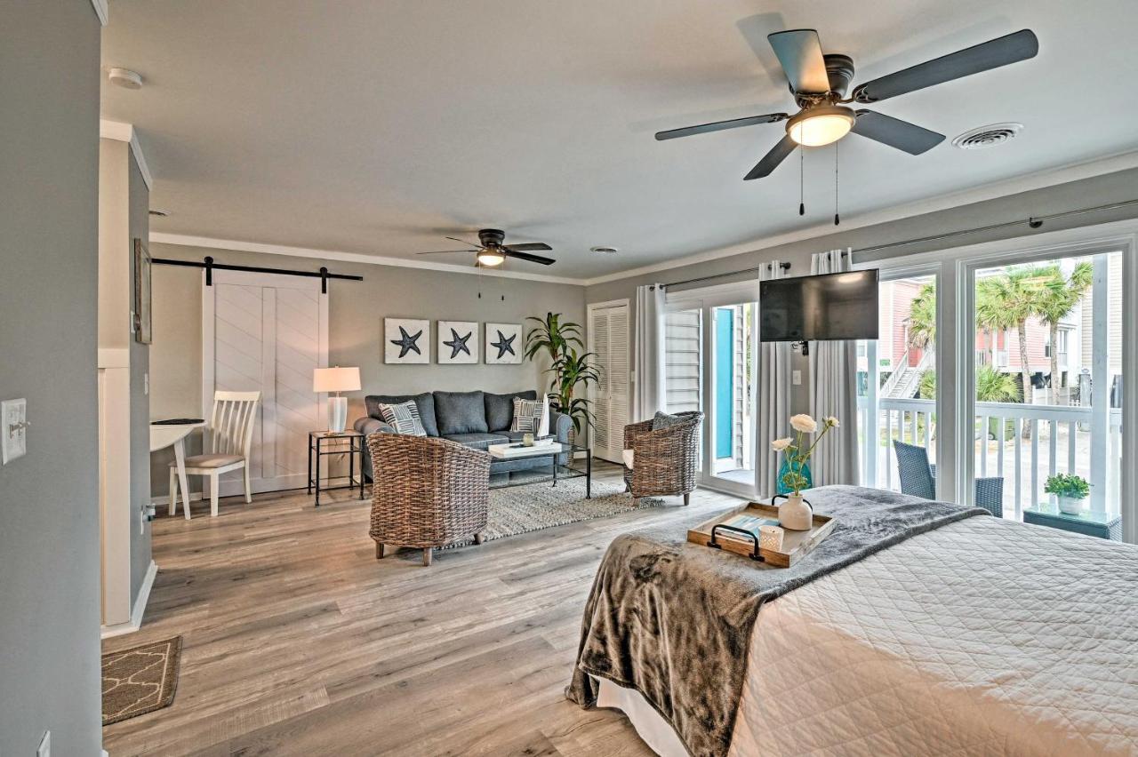 Surfside Beach Couples Retreat With Balcony! Myrtle Beach Bagian luar foto